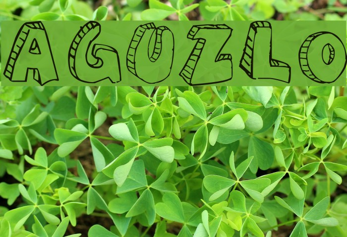 aguzlo Font examples