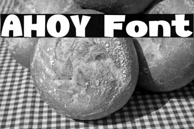 AHOY Caratteri examples