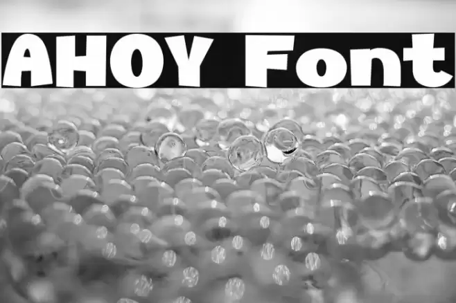 AHOY Caratteri examples