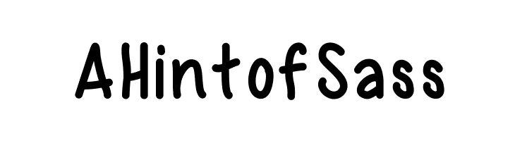 AHintofSass  フリーフォントのダウンロード