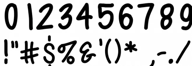 AHintofSass Font OTHER CHARS