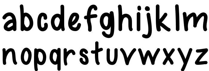 AHintofSass Font LOWERCASE