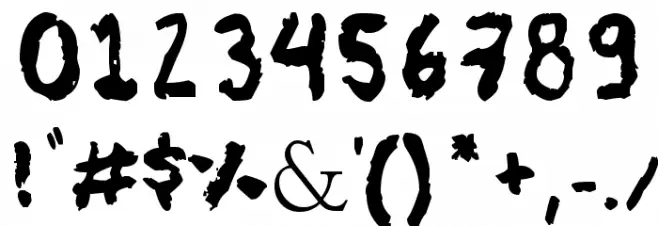 Ah Carbon! Font OTHER CHARS