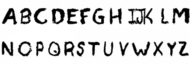 Ah Carbon! Font UPPERCASE