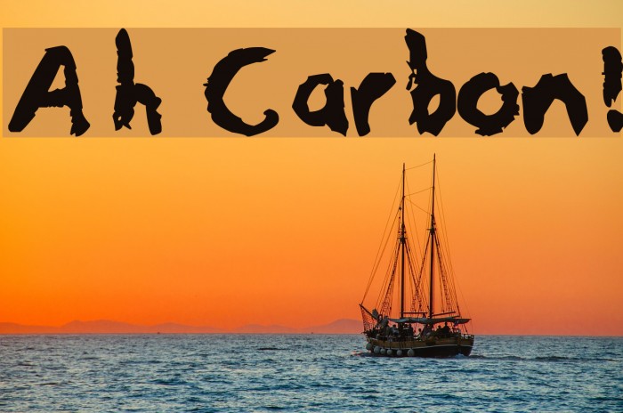 Ah Carbon! フォント examples