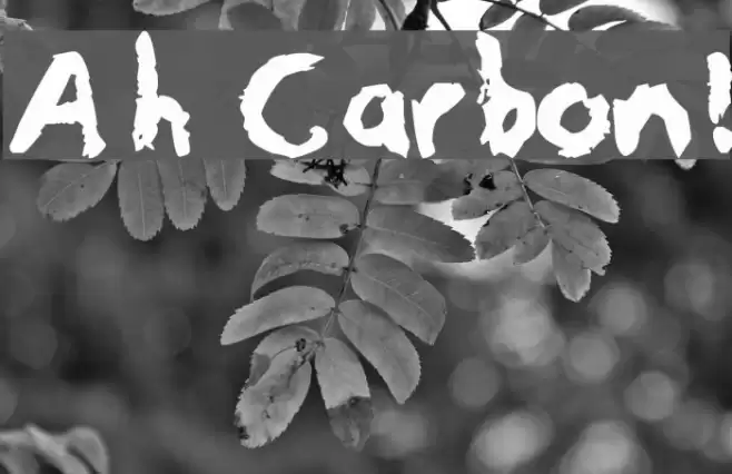 Ah Carbon! Font examples