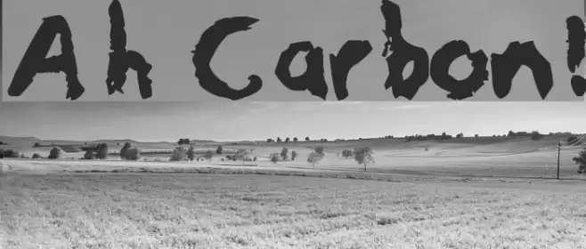 Ah Carbon! Font examples