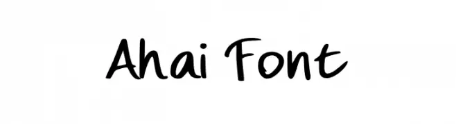 Ahai Font  フリーフォントのダウンロード
