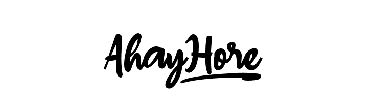 Ahay Hore_  font caratteri gratis