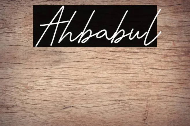 Ahbabul Example 2