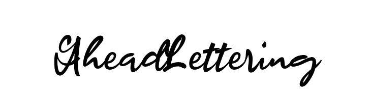 Ahead Lettering  Скачать бесплатные шрифты