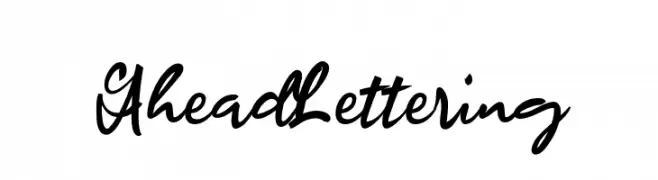 Ahead Lettering  Frei Schriftart Herunterladen
