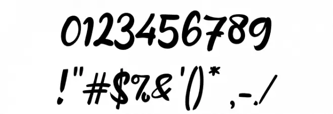 Ahead Lettering Font OTHER CHARS