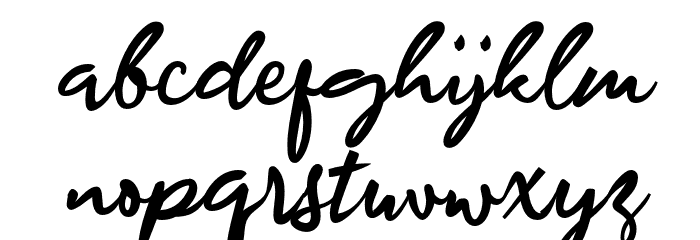 Ahead Lettering Font LOWERCASE