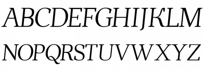 Ahellya Italic Font Litere mari