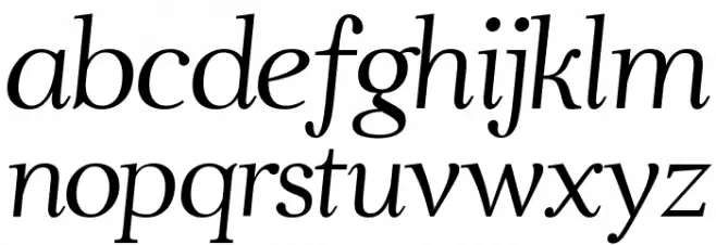 Ahellya Italic Шрифта строчной
