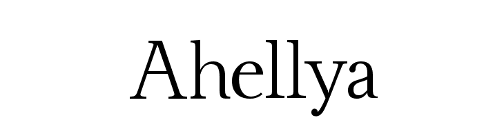Ahellya フォント