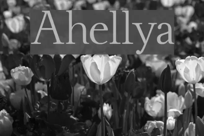 Ahellya Font examples
