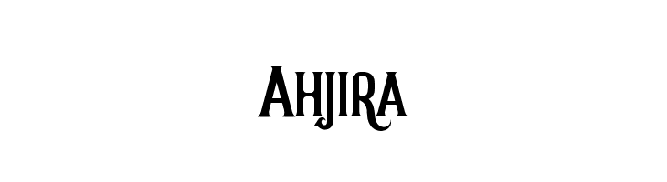 Ahjira  Free Fonts Download