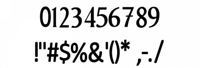 Ahjira Font OTHER CHARS