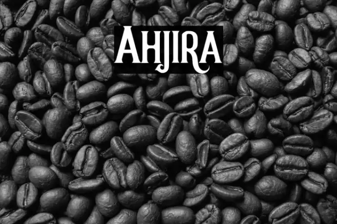 Ahjira Font examples