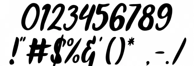 Ahmad Sutomi Font OTHER CHARS