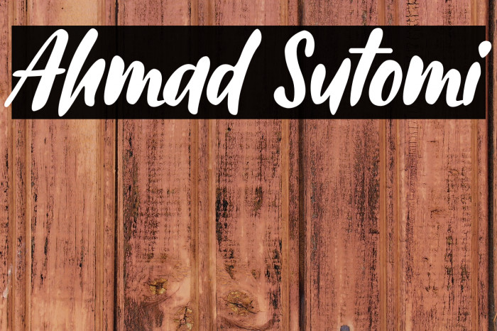 Ahmad Sutomi Example 2