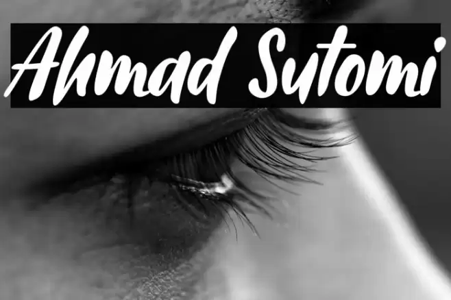 Ahmad Sutomi Font examples