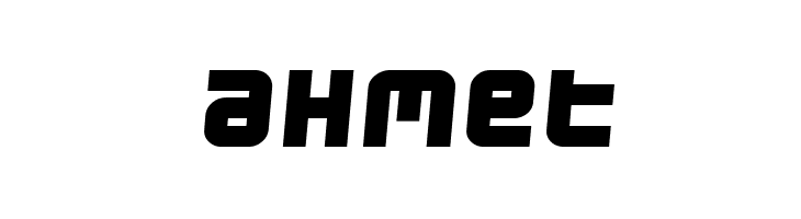 Ahmet फ़ॉन्ट