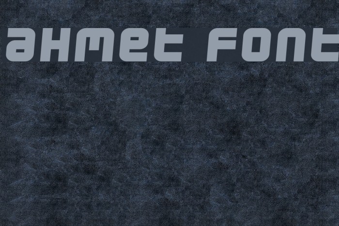 Ahmet Font examples