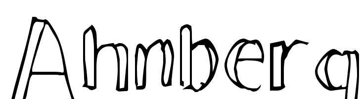 Ahnberg  免费字体下载