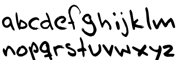 AhnbergHand フォント 小文字