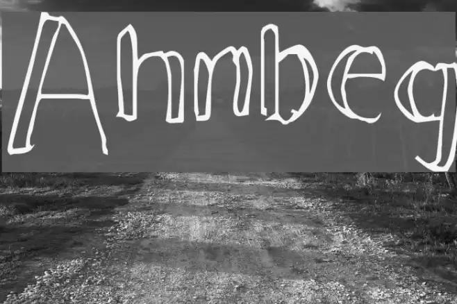 Ahnberg Font examples