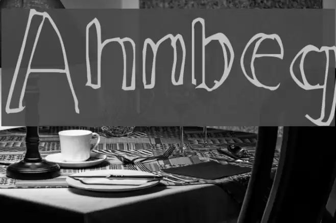 Ahnberg Font examples