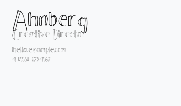 Ahnberg Business Card