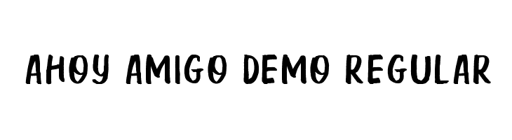 Ahoy Amigo DEMO Regular Fonte