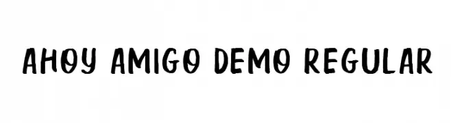 Ahoy Amigo DEMO Regular  免费字体下载