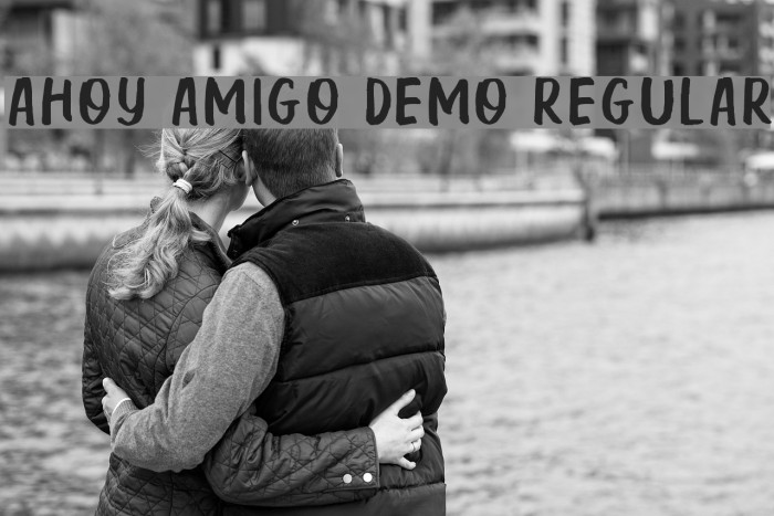 Ahoy Amigo DEMO Regular Fonte examples