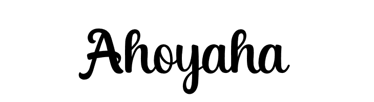 Ahoyaha  Descarca Fonturi Gratis