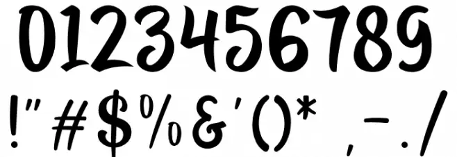 Ahoyaha Font OTHER CHARS