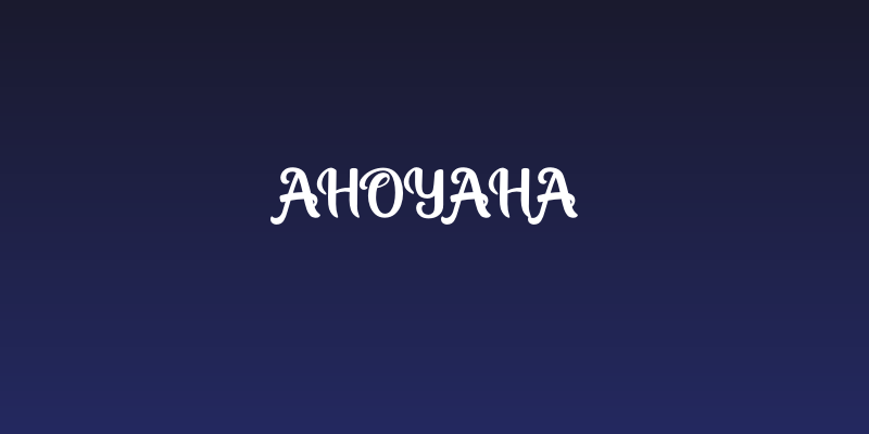 Ahoyaha Social Header