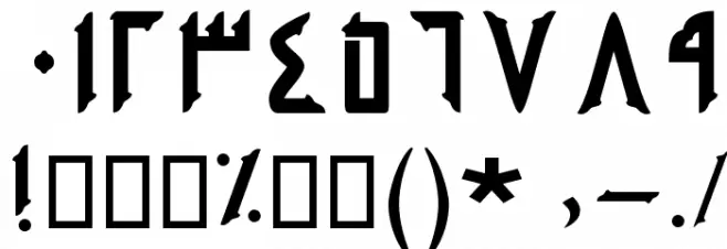 Ahraam Font OTHER CHARS