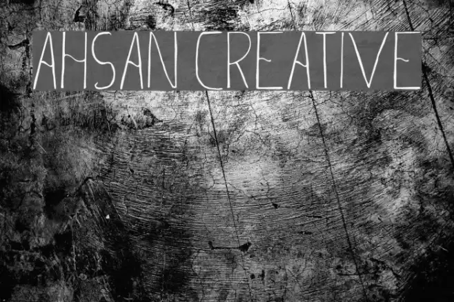 Ahsan Creative Fonte examples
