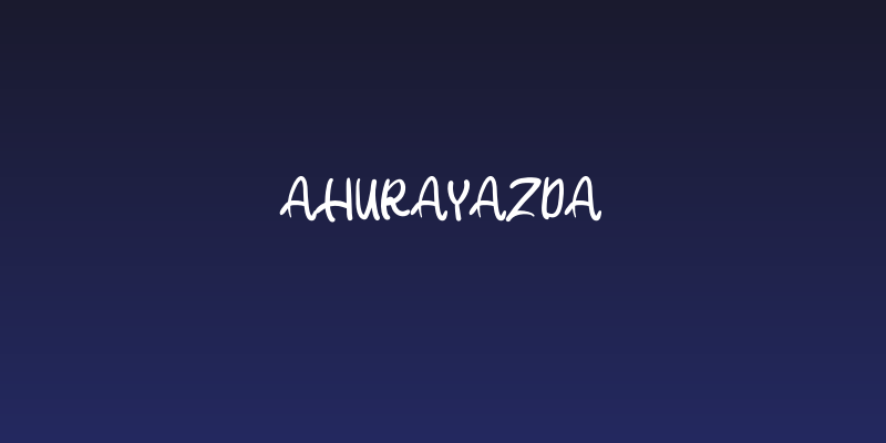 Ahurayazda Social Header