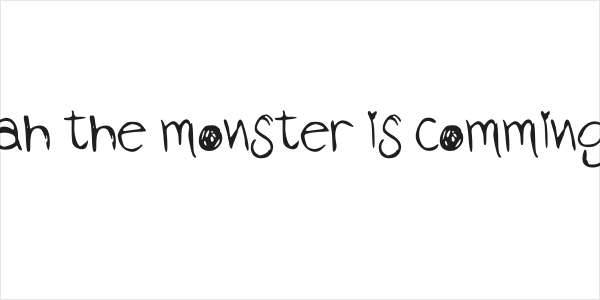 ah the monster is comming Logo