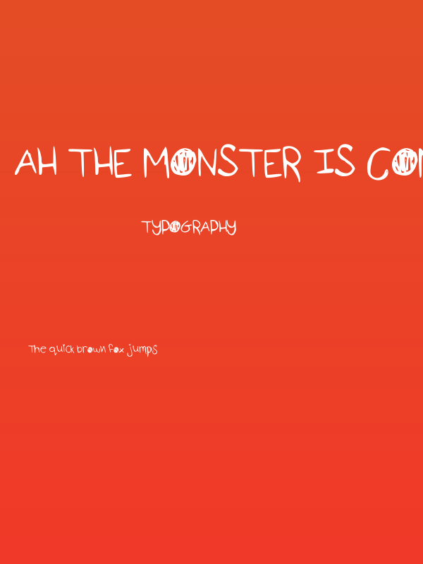 ah the monster is comming Poster