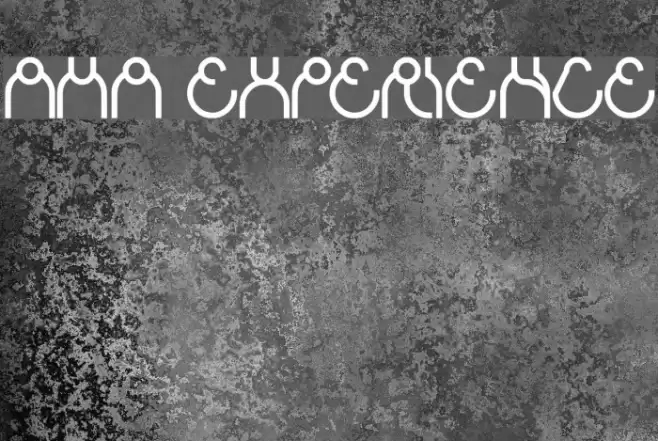 aha experience Font examples