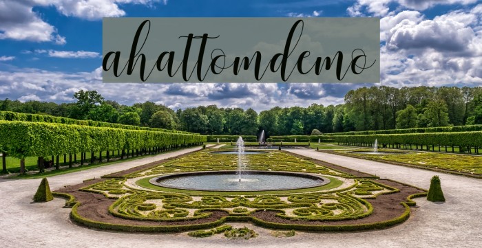 ahattomdemo Font examples