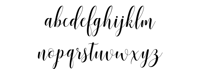 ahattomdemo Font LOWERCASE