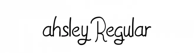 ahsley Regular  Frei Schriftart Herunterladen